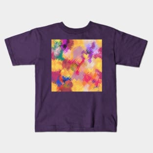 Colorful Blurry Abstract Mosaic Design Kids T-Shirt